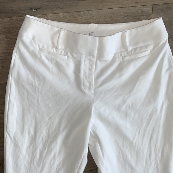 LOFT Julie White Pants Size 10 - Picture 3 of 9